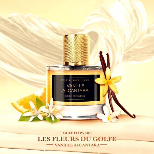 The perfume Vanille Alcantara with vanilla, oranges and flowers