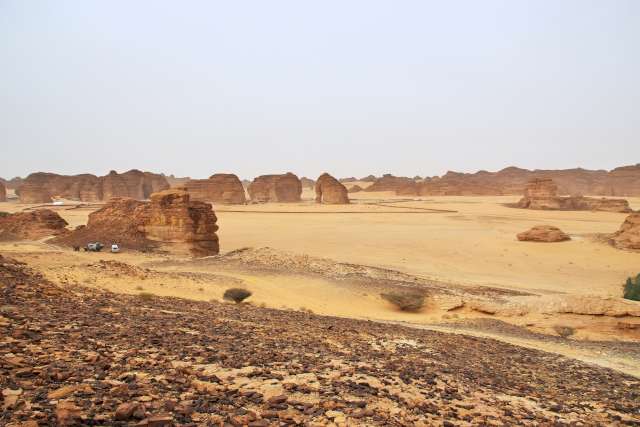 Una foto representativa de la región de Al-'Ula en Arabia Saudita.