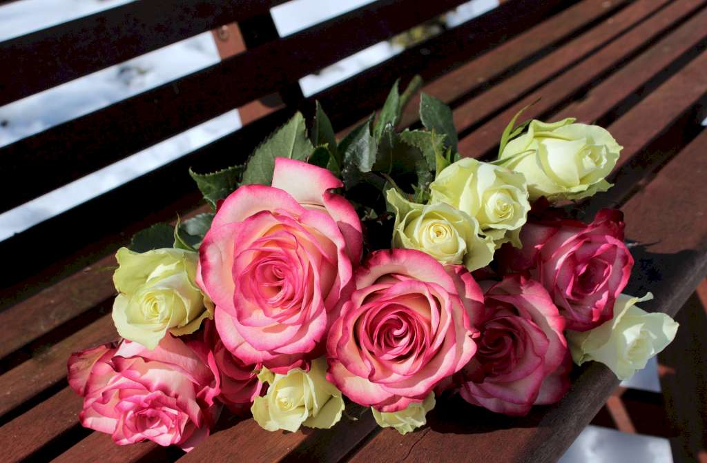 Une photo illustrative d'un bouquet de fleurs de rose. Les odeurs de la rose se portent par les hommes et les femmes en orient.