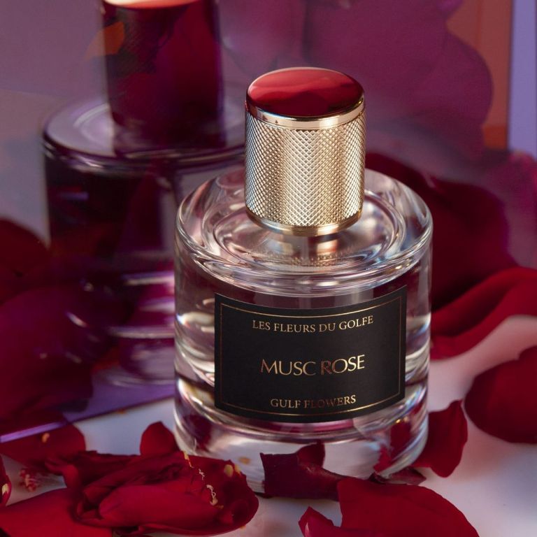 Le parfum Musc Rose des fleurs du golfe.